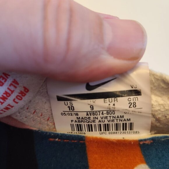 Nike Zoom Fly SP Camo White Running Shoes AV8074-800 Mens Tag Size 10 - Picture 9 of 9